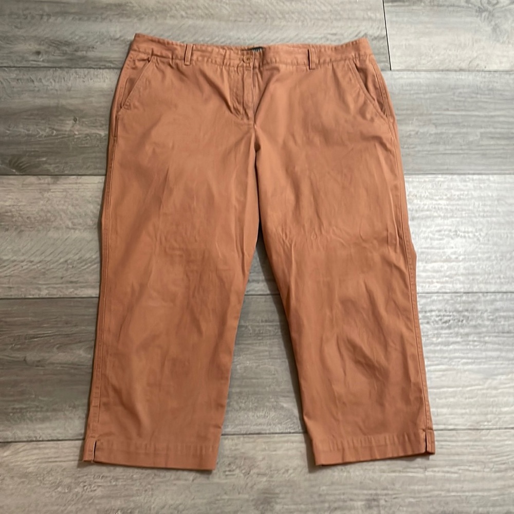 Talbots, Tan, Capris, Size 14